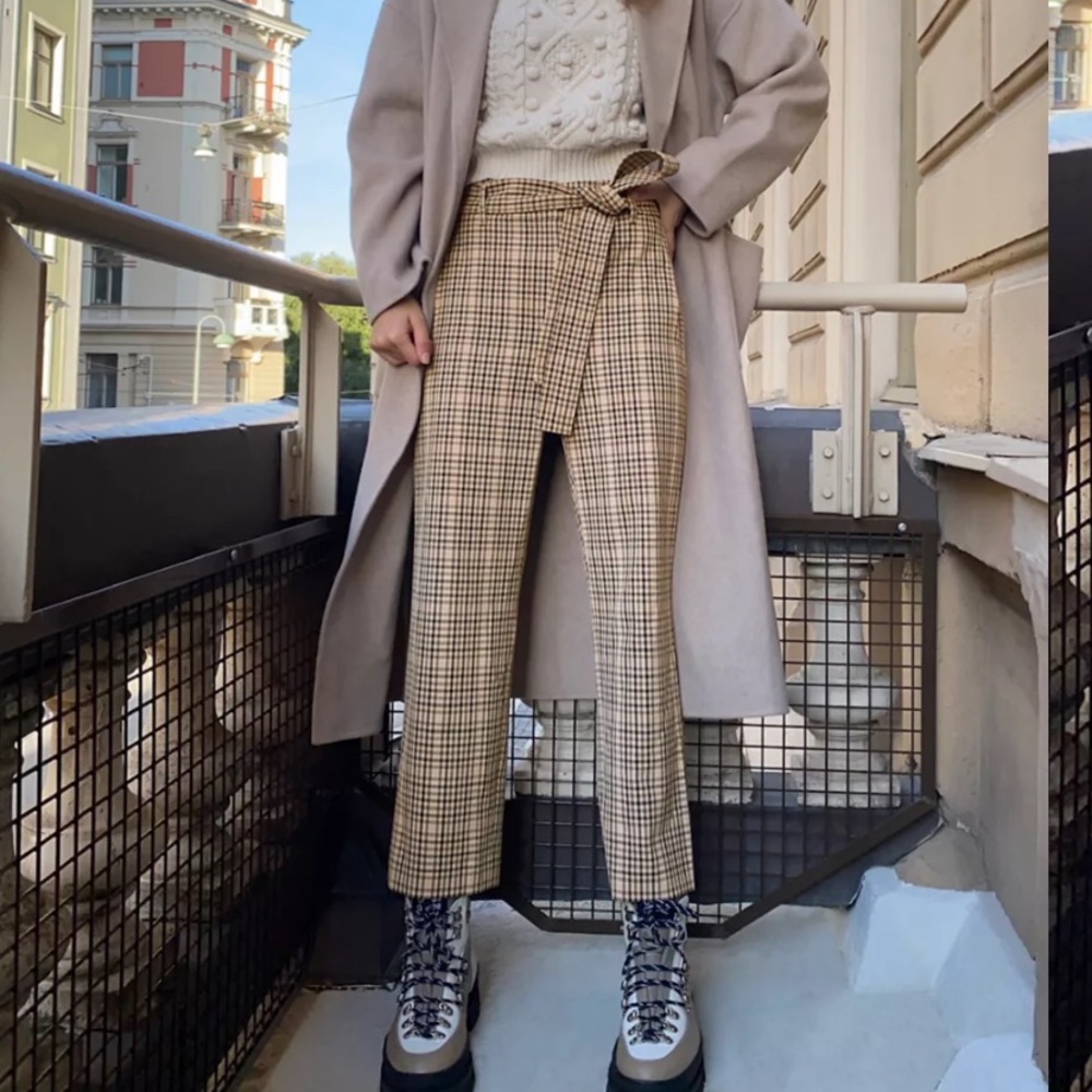 Aritzia Wilfred Plaid Pants